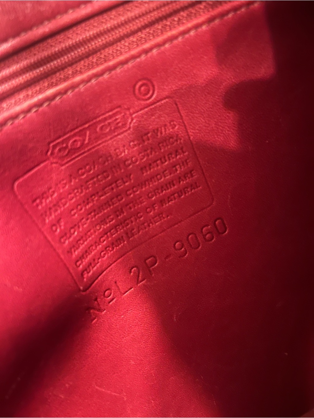 Coach Red Leather Shoulder Bag - Classic Women's Tote - Picture 2 of 4